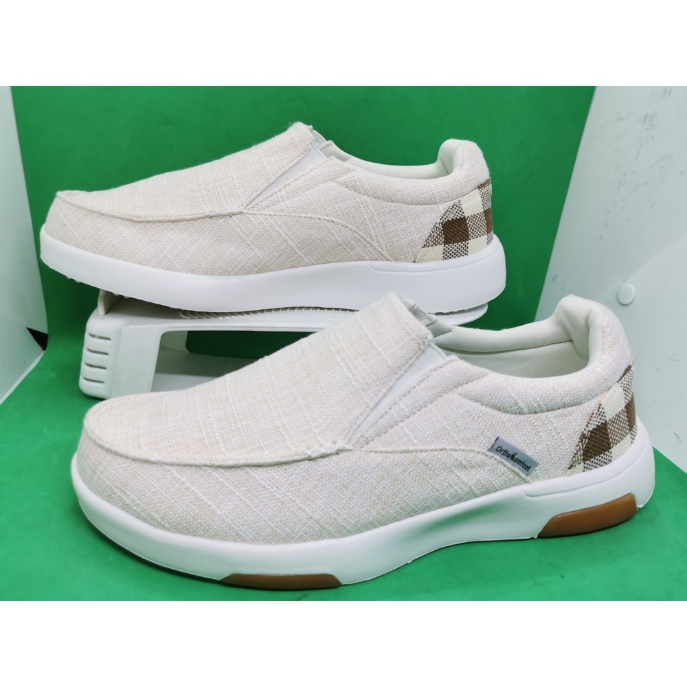 OrthoComfort Mens Size 42EU/US 8.5 Canvas Slip-on Boat/Loafer Walking Shoes It